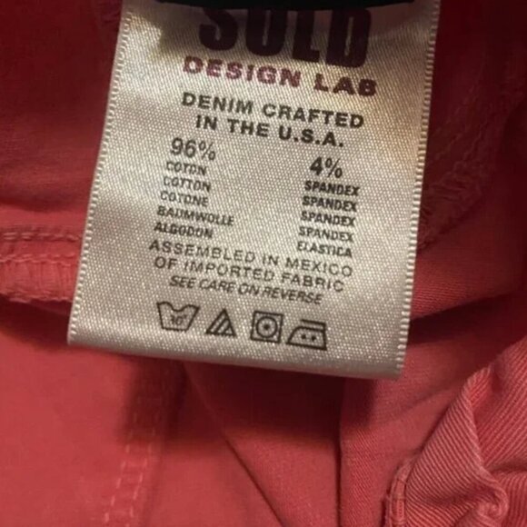 Sold Design Lab Coral-Pink Skinny Jeans – Women’s Size 28 (Stretch Cotton Denim) - Picture 9 of 11